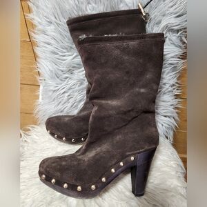 Michael Kors/ Brown  Suede Leather Women's Boots